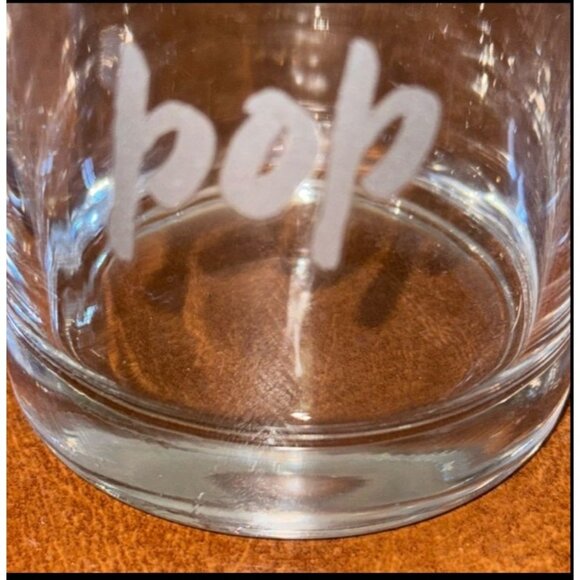 Etched Glass Tumblers Set Of 3 With Cheers Pop Fizz Design - Picture 3 of 6